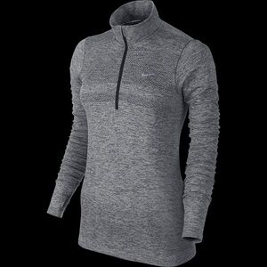 Nike Women's Quarter Zip Dri-Fit, Grey, Sample, Size Small, NWT